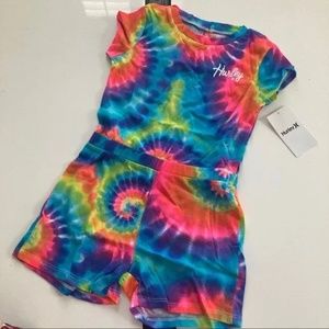 Hurley colorful active jumpsuit outfit 5036